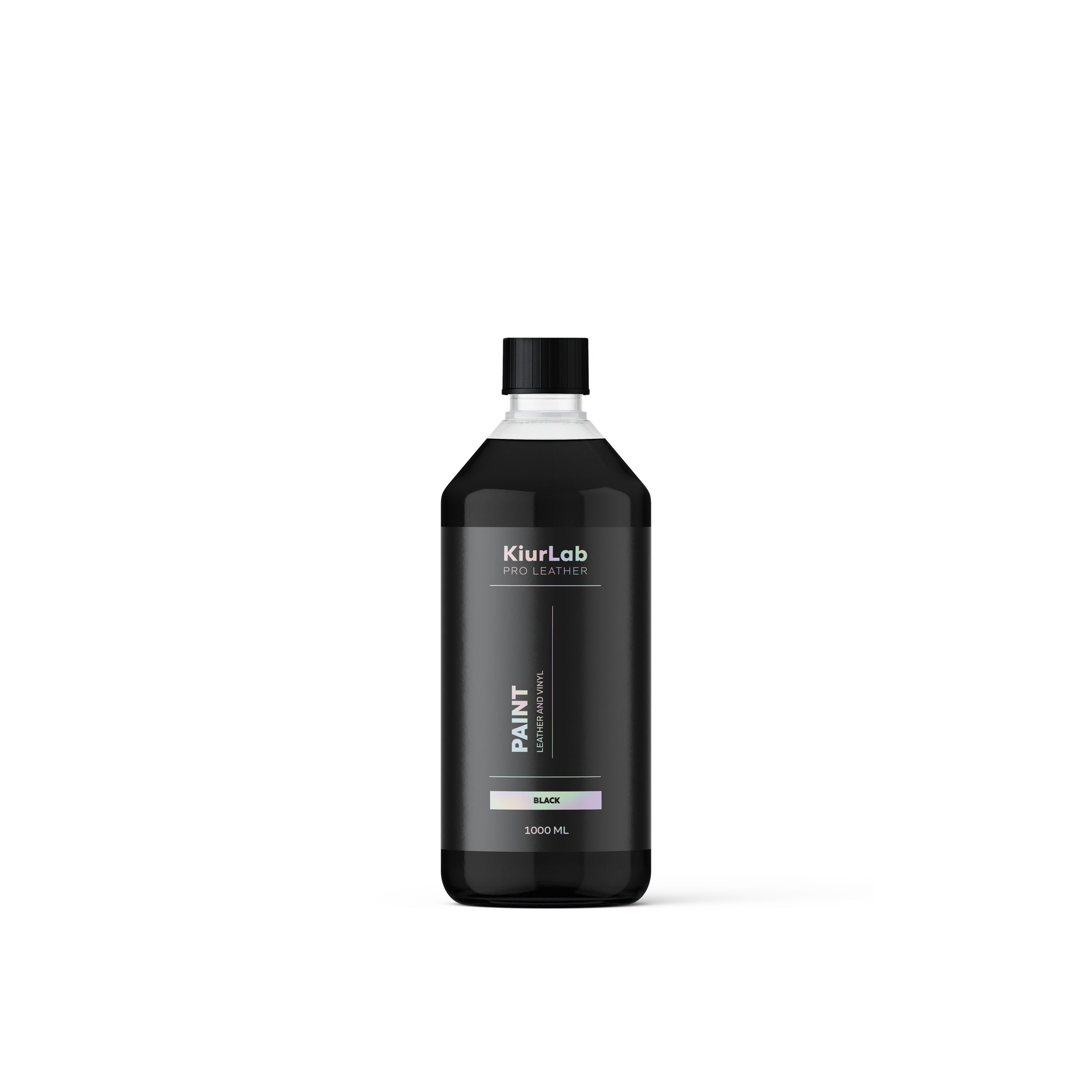 KiurLab Lederfarbe Schwarz – 1 Liter Flasche